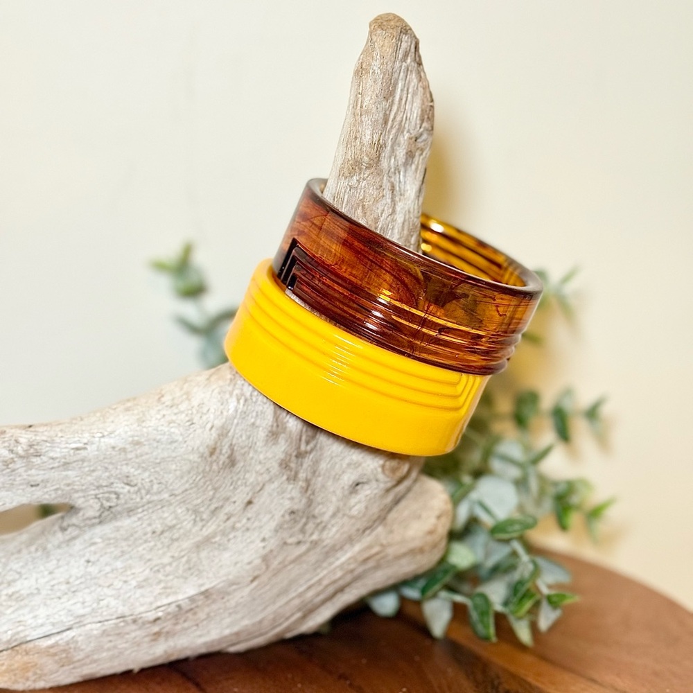 Vintage Lucite Bangle Set